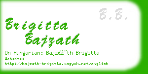 brigitta bajzath business card